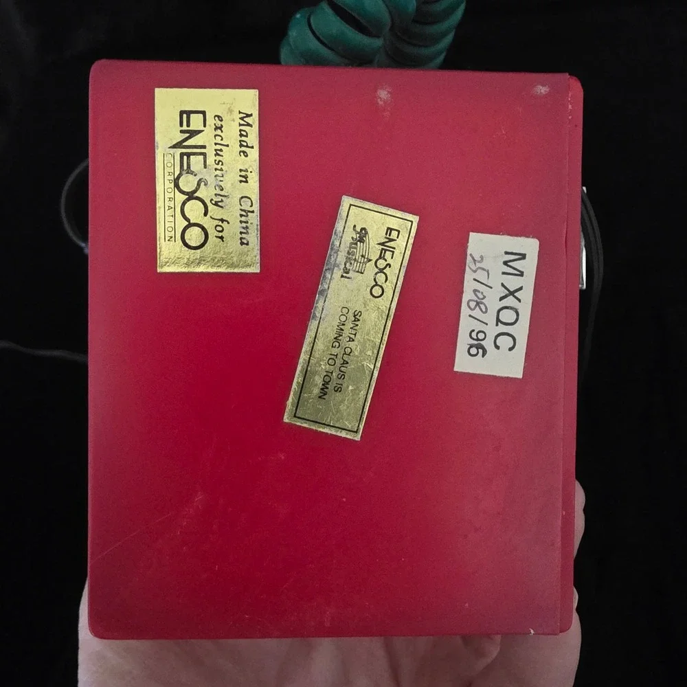 VTG Enesco Calling 2-Collect Deluxe Action Musical Santa Hotline Phone Boxed